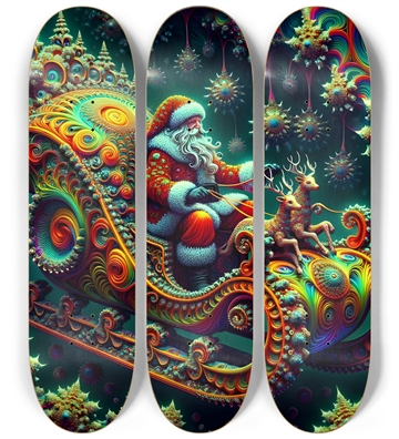 Psychedelic Fractal xmas Theme 8k 0007