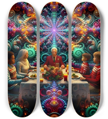 Psychedelic Fractal xmas Theme 8k 0009