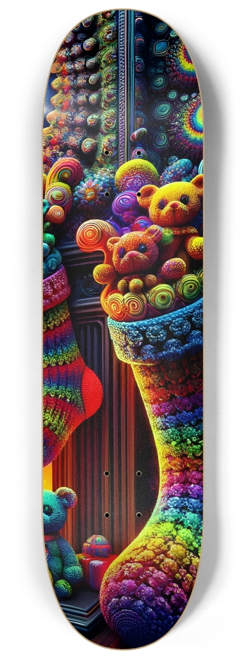 Psychedelic Fractal xmas Theme 8k 0013 #3