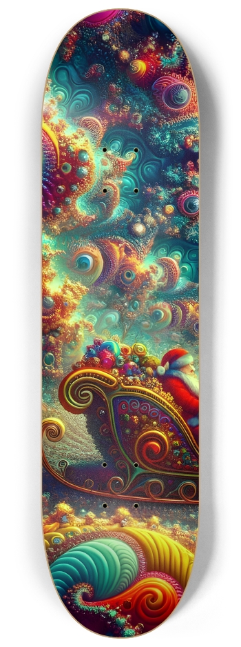 Psychedelic Fractal xmas Theme 8k 0026 #1