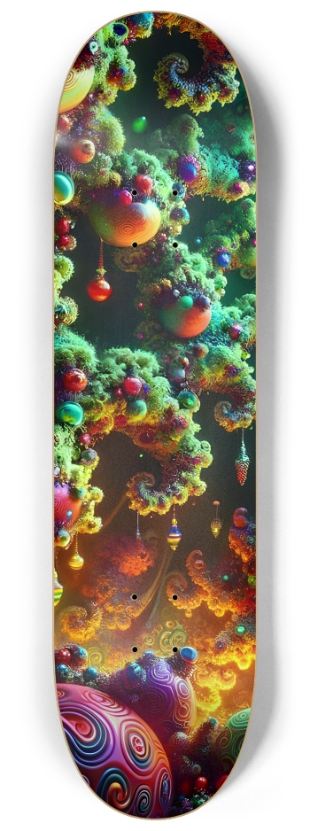 Psychedelic Fractal xmas Theme 8k 0019 #1