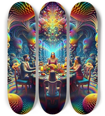 Psychedelic Fractal xmas Theme 8k 0018