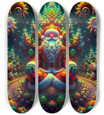 Psychedelic Fractal xmas Theme 8k 0023