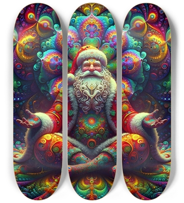 Psychedelic Fractal xmas Theme 8k 0002