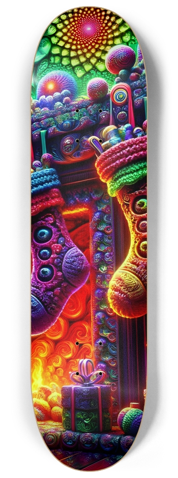 Psychedelic Fractal xmas Theme 8k 0017 #3