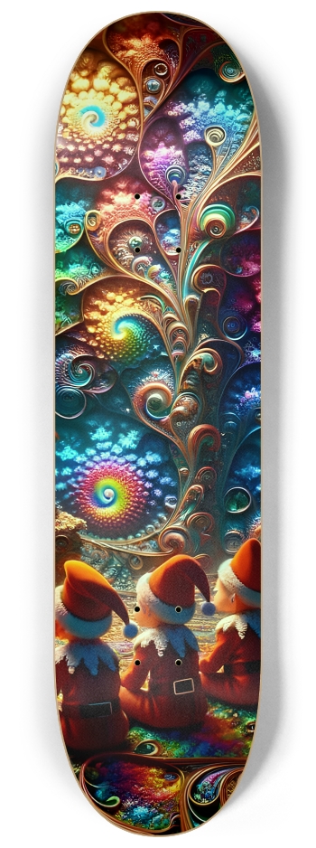 Psychedelic Fractal xmas Theme 8k 0006 #3