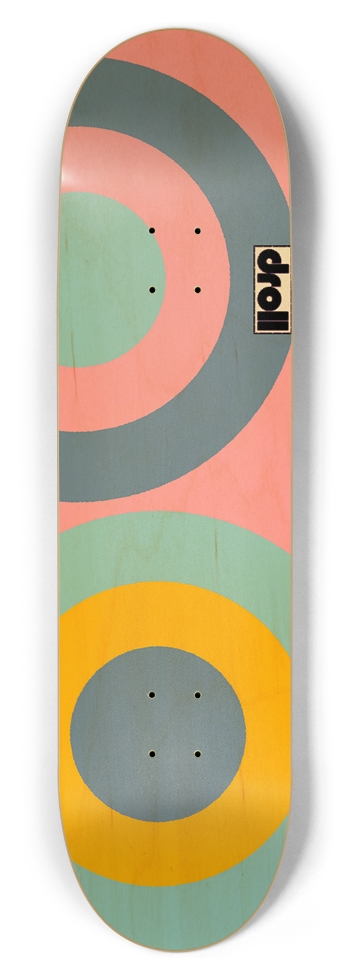 two circles IV 8-1/2 Skateboard Deck