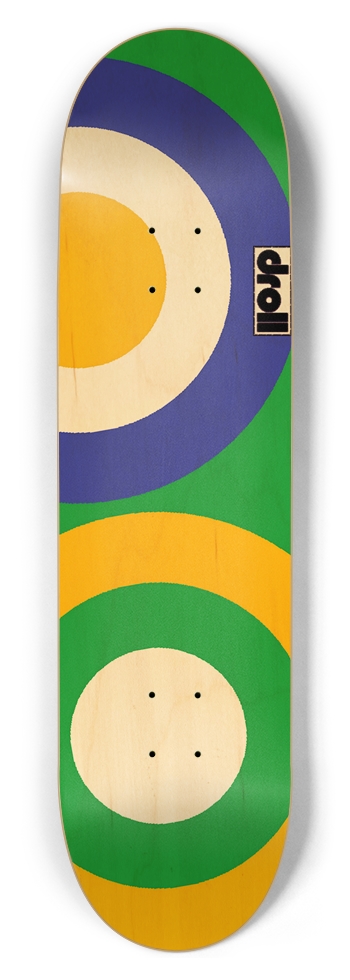two circles V 8-1/2 Skateboard Deck
