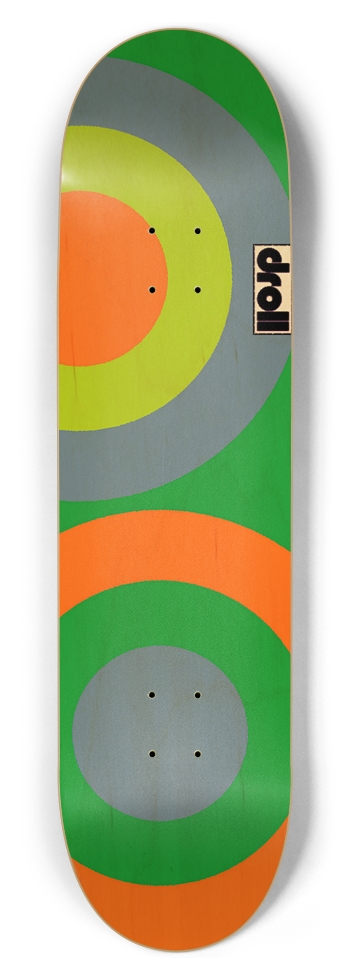 two circles I 8-1/2 Skateboard Deck