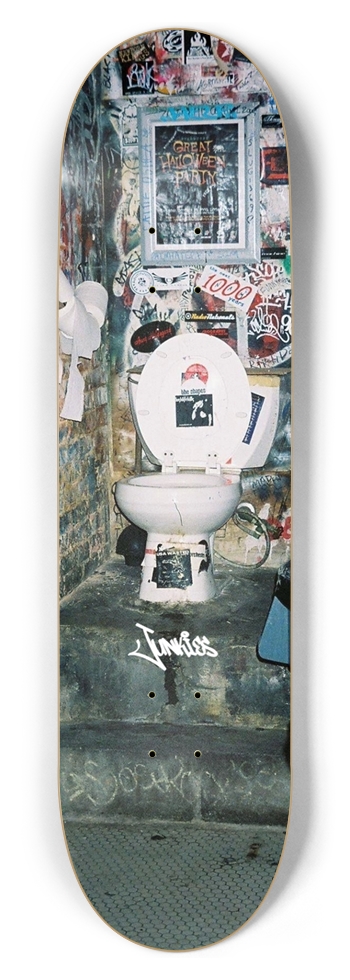 Junkies "Venue Bathroom" Graphic 8.5 8-1/2 Skateboard Deck