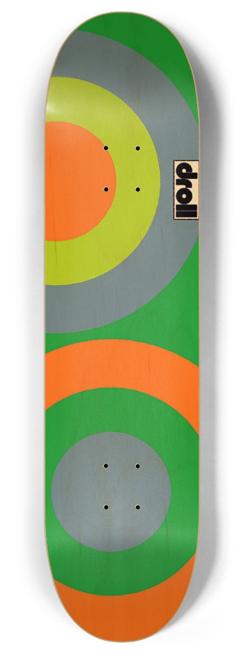 two circles I 8 Inch Skateboard Deck