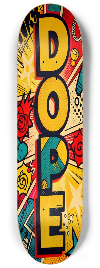 ADHD DOPE Graffiti Rizza Deck 8-1/4 Skateboard Deck