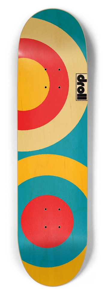 two circles VIII 8-1/2 Skateboard Deck