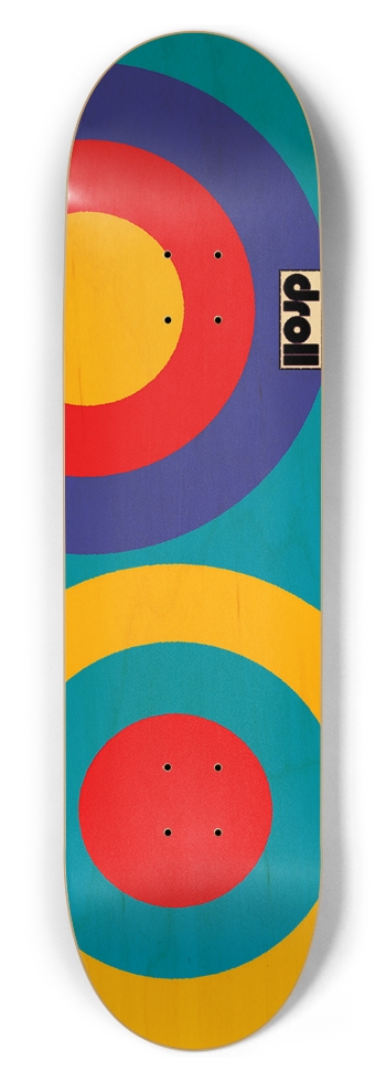 two circles VI 8-1/2 Skateboard Deck