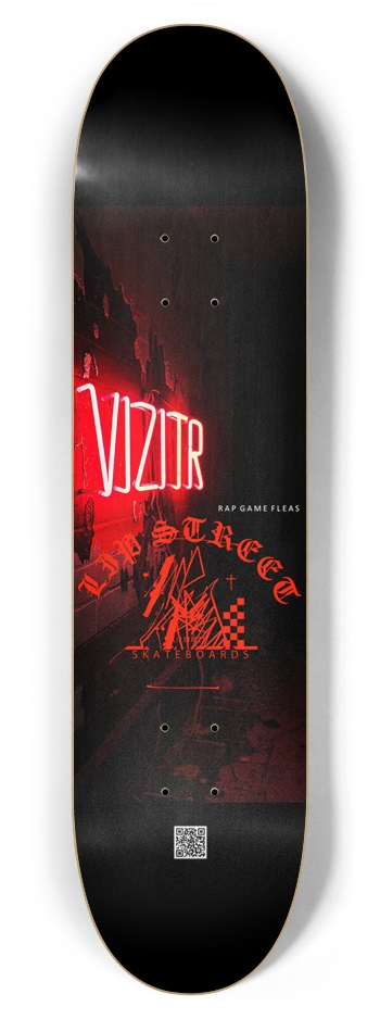 'RAP GAME FLEAS' by VIZITR 7-7/8 Skateboard Deck