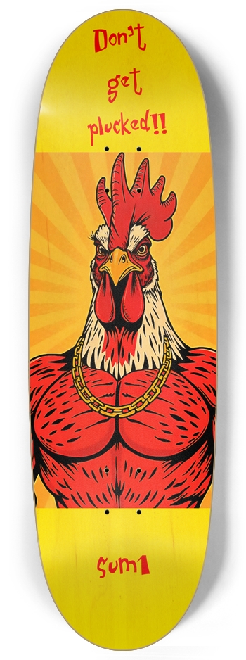 sum1sk8boards don't get plucked egg shape board