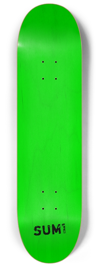 sum1sk8boards blank green natural 8.25 popsicle skateboard 8-1/4 Skateboard Deck