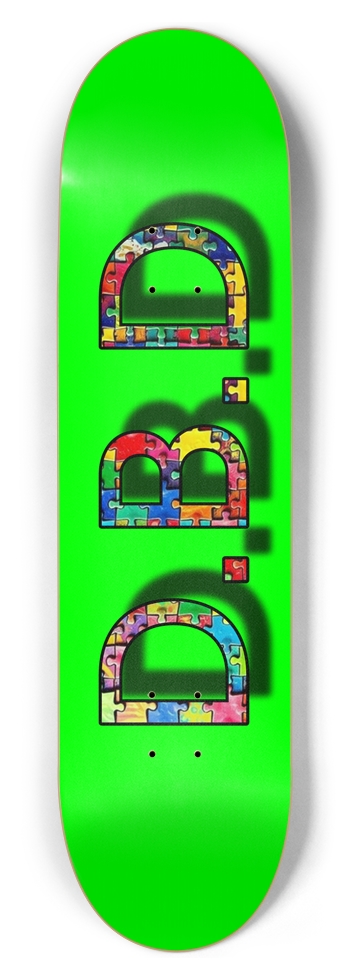 8.5 D.B.D logo Deck 8-1/2 Skateboard Deck
