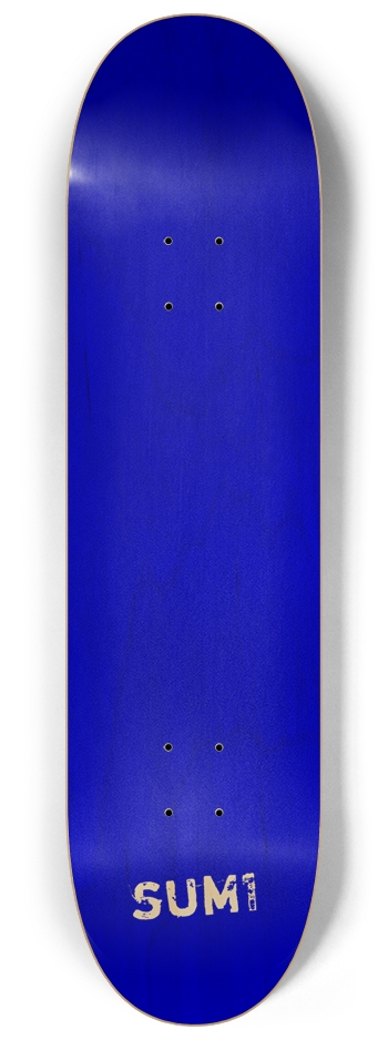 sum1sk8boards blank blue natural 8.25 popsicle skateboard 8-1/4 Skateboard Deck