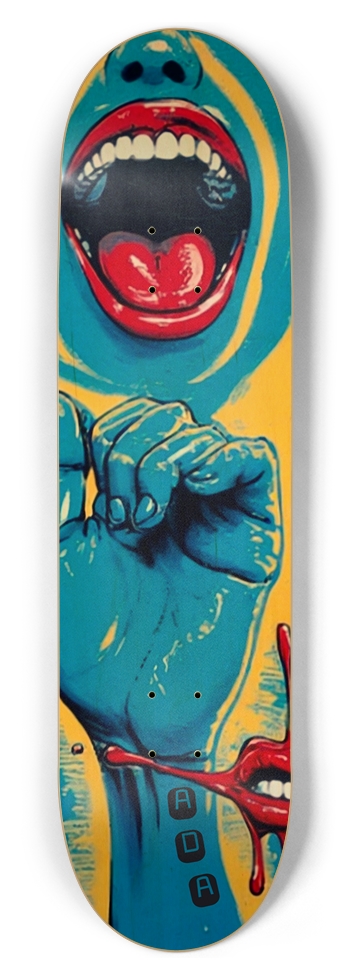 ADA SAVAGE MONROE DISS DECK 01 8-1/2 Skateboard Deck