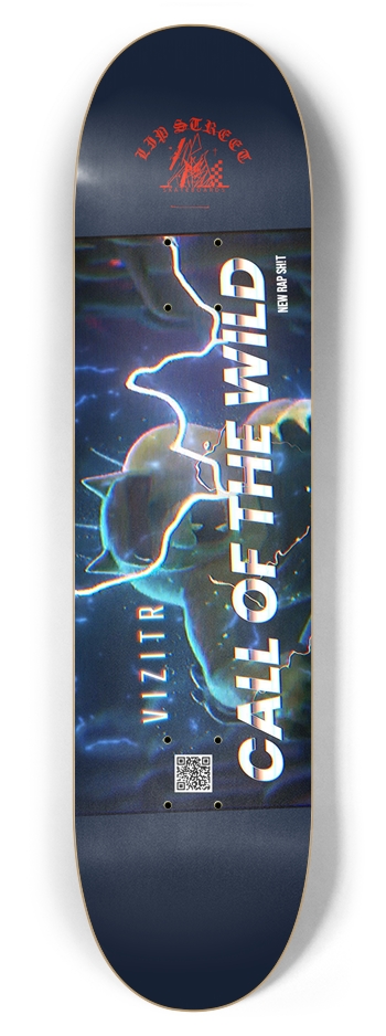 VIZITR 'CALL OF THE WILD' TRIP HOP VERSION 7-7/8 Skateboard Deck