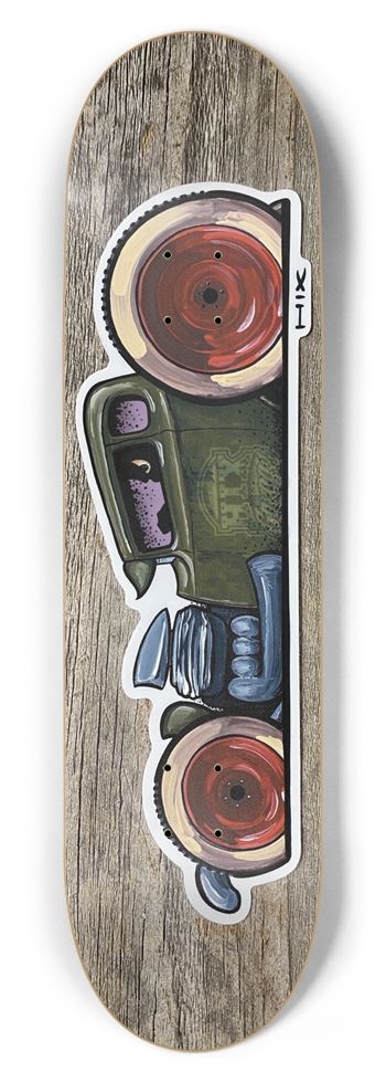 Hixgarage green coupe 8-1/2 Skateboard Deck