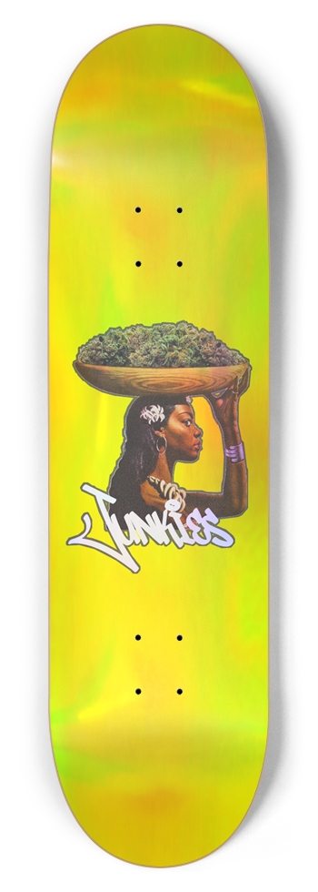 Junkies "ceremony" Graphic, Holographic Yellow 8.75