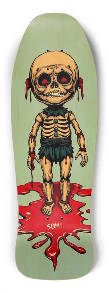 sum1sk8boards pin doll old school shape skateboard Shredder Shape