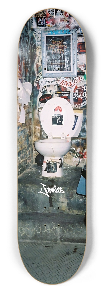 Junkies "Venue Bathroom" Graphic 8.5 8-1/2 Skateboard Deck