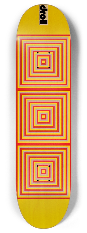 three squares III 8 Inch Skateboard Deck