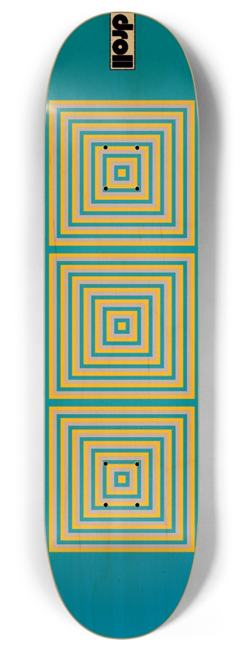 three squares IV 8 Inch Skateboard Deck