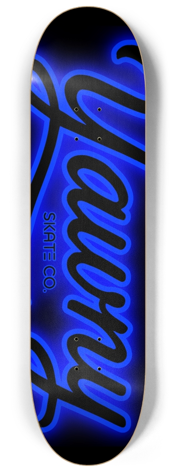 Neon Night (Blue) 8-1/4 Skateboard Deck