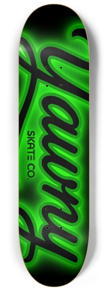 Neon Night (Green) 8-1/4 Skateboard Deck