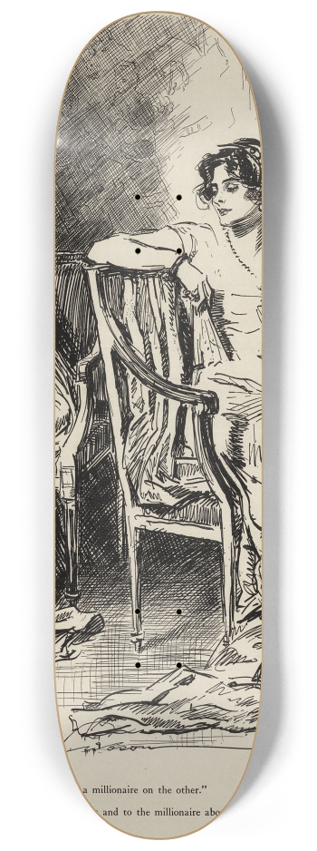 Charles Dana Gibson I Had A Poet On One Side And Millionaire On The Other #2