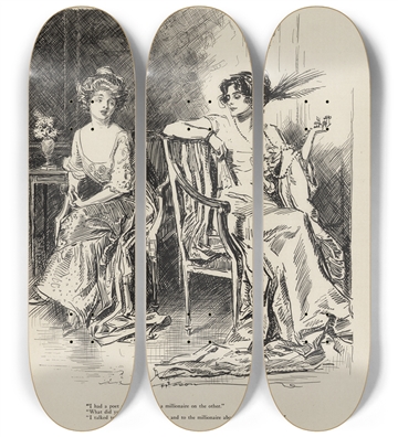 Charles Dana Gibson I Had A Poet On One Side And Millionaire On The Other