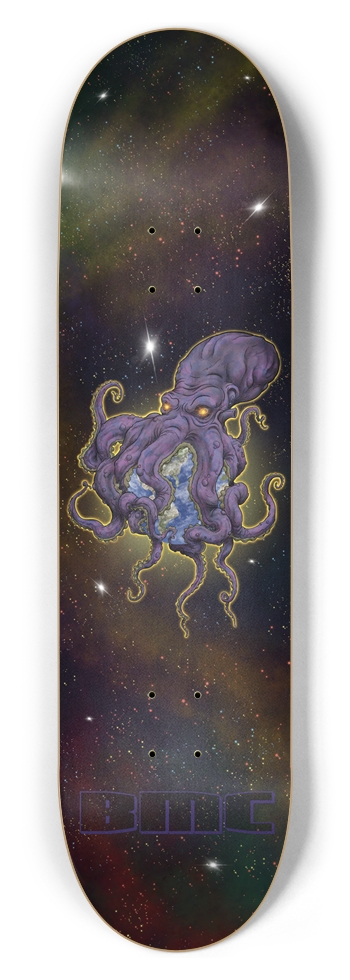 Cosmic Octopus 8-1/2 Skateboard Deck