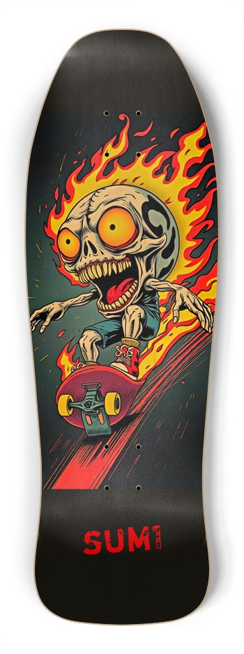 sum1sk8boards rippin old school shape skateboard Shredder Shape