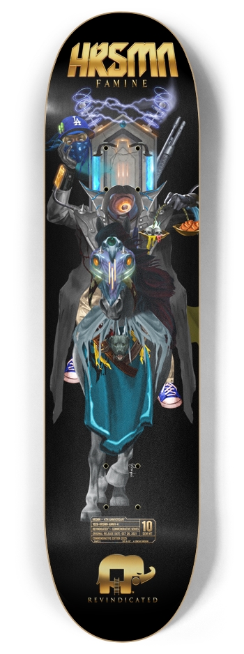 HRSMN — FAMINE 4-Year Anniversary 8 Inch Skateboard Deck
