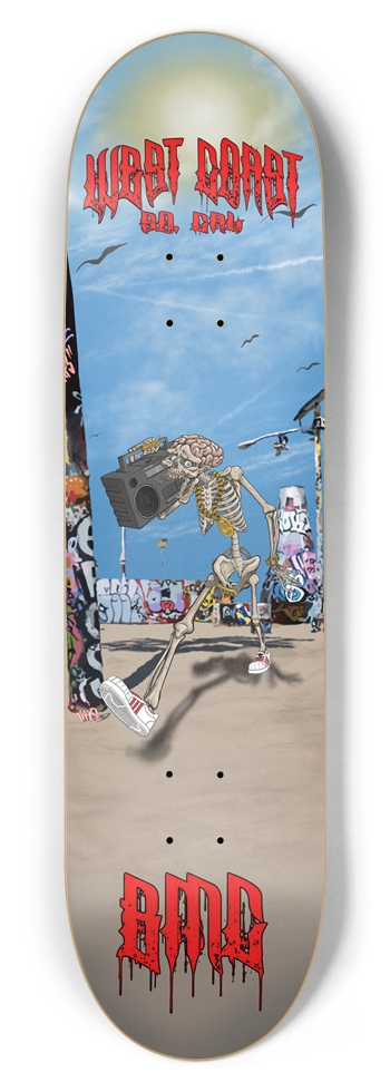 Skeleton_On_The_Move_Deck (2025) 8-1/2 Skateboard Deck