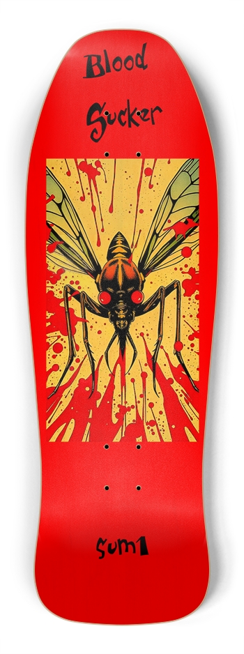 sum1sk8boards blood sucker old school shape skateboard Shredder Shape