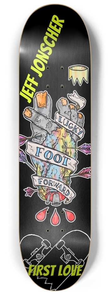 Jeff Jonscher Lucky 8.25 8-1/4 Skateboard Deck