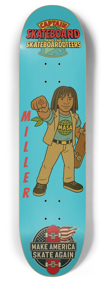 Masa Captain Skateboard Miller 8.0 8 Inch Skateboard Deck