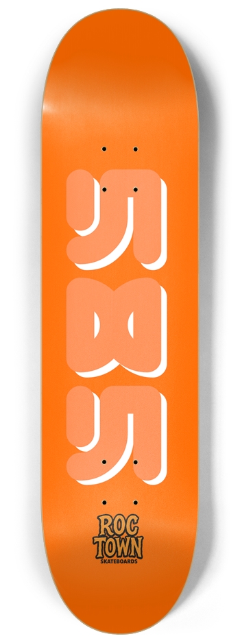 Roc Town “Orange Town Tag” 8-1/4 Skateboard Deck