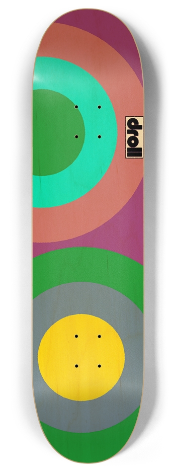 two circles XII 8 Inch Skateboard Deck