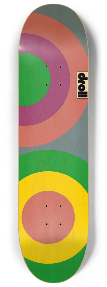 two circles XI 8-1/4 Skateboard Deck