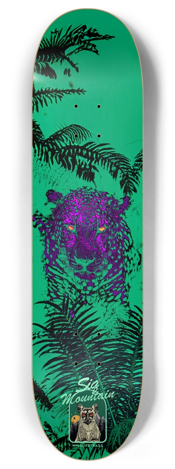 SIQ Mountain - Leopard Deck 8 Inch Skateboard Deck