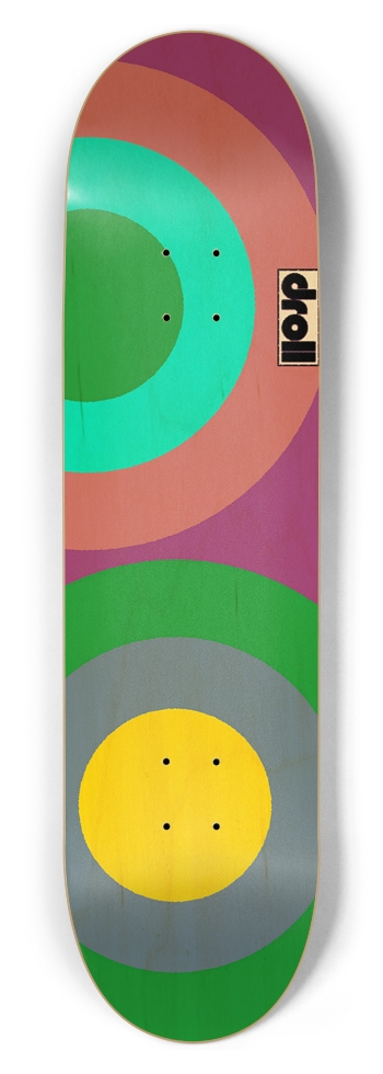 two circles XII 8-1/2 Skateboard Deck
