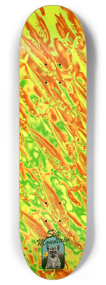 SIQ Mountain - Fish Deck 8 Inch Skateboard Deck