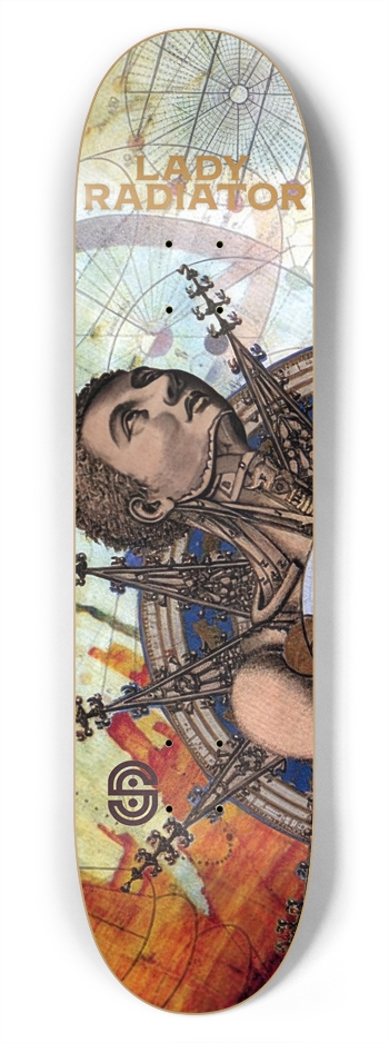 Lady Radiator x Space Gas 7-3/4 Skateboard Deck