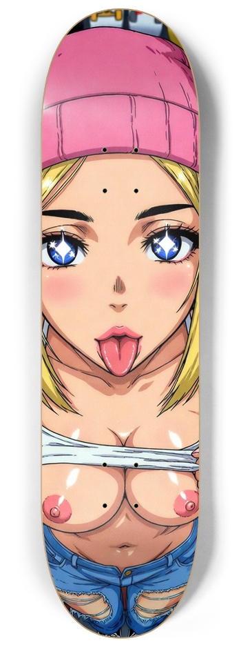 TITS - SHOP GIRL (NSFW) SKATEBOARD DECK